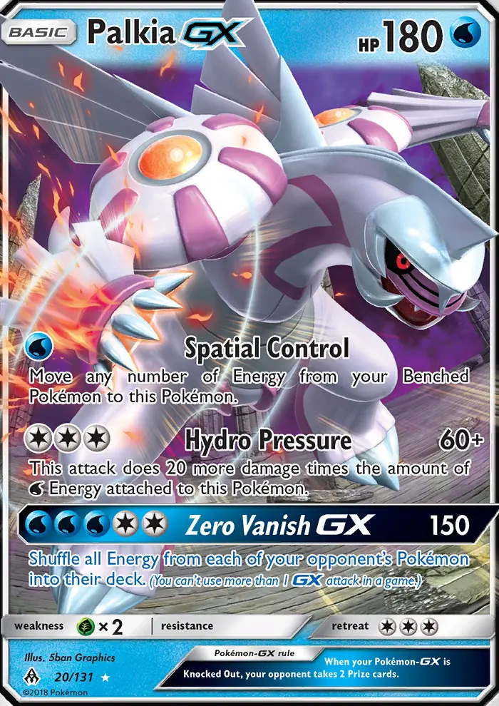 Palkia-GX 20 — Forbidden Light 20, Holofoil finish