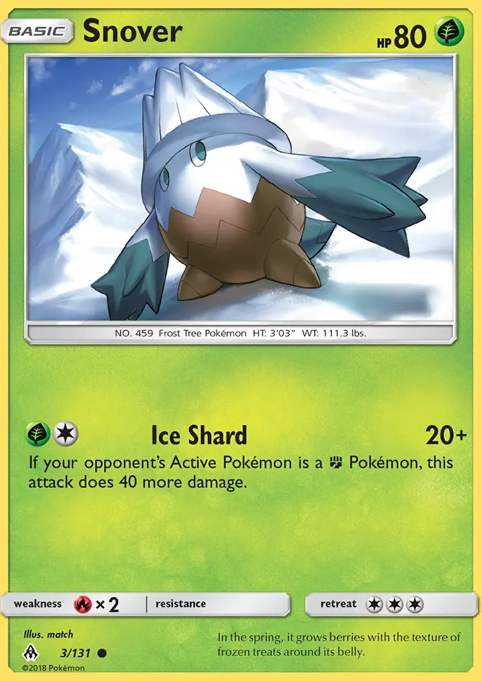 Snover 3 card from Forbidden Light
