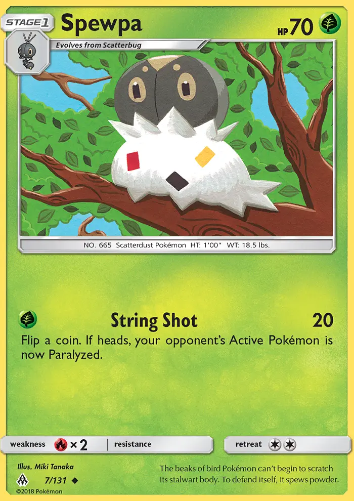 Spewpa 7 card from Forbidden Light
