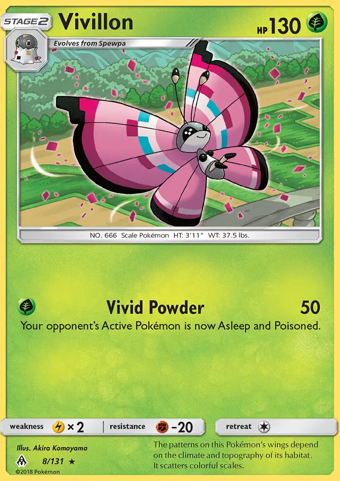 Vivillon 8 — Forbidden Light 8, Normal finish