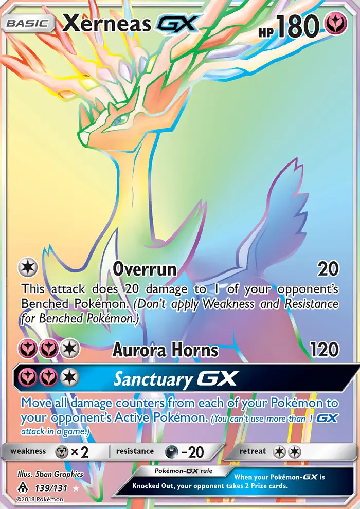 Xerneas-GX 139 — Forbidden Light 139, Holofoil finish