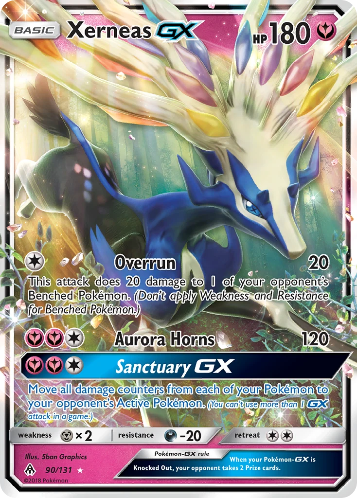 Xerneas-GX 90 card from Forbidden Light