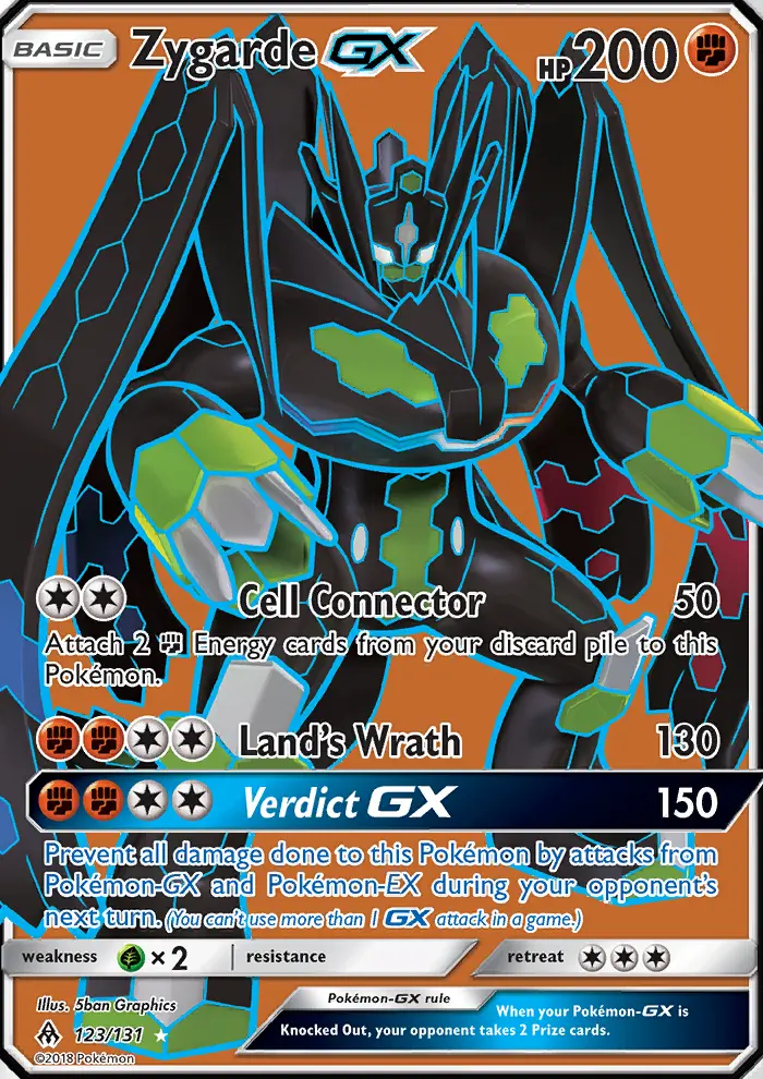 Zygarde-GX 123 — Forbidden Light 123, Holofoil finish