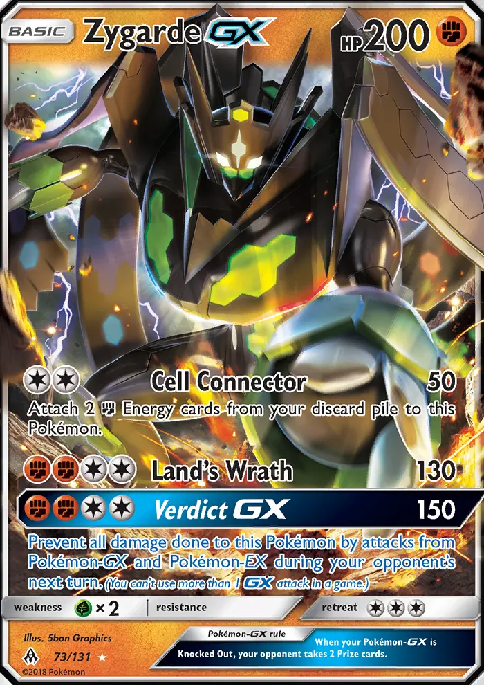 Zygarde-GX 73 — Forbidden Light 73, Holofoil finish