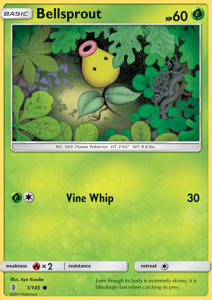 Bellsprout 1 card from Guardians Rising