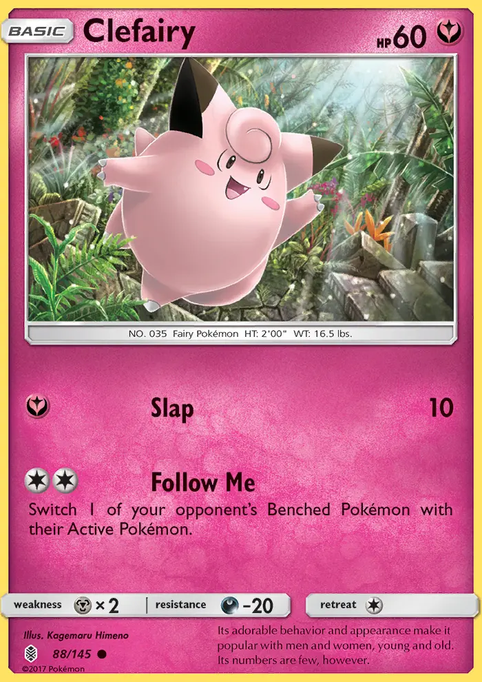 Clefairy 88 card from Guardians Rising
