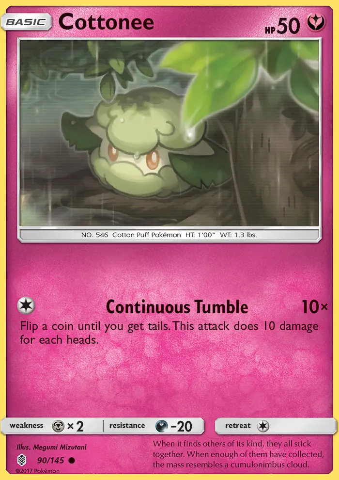 Cottonee 90 card from Guardians Rising