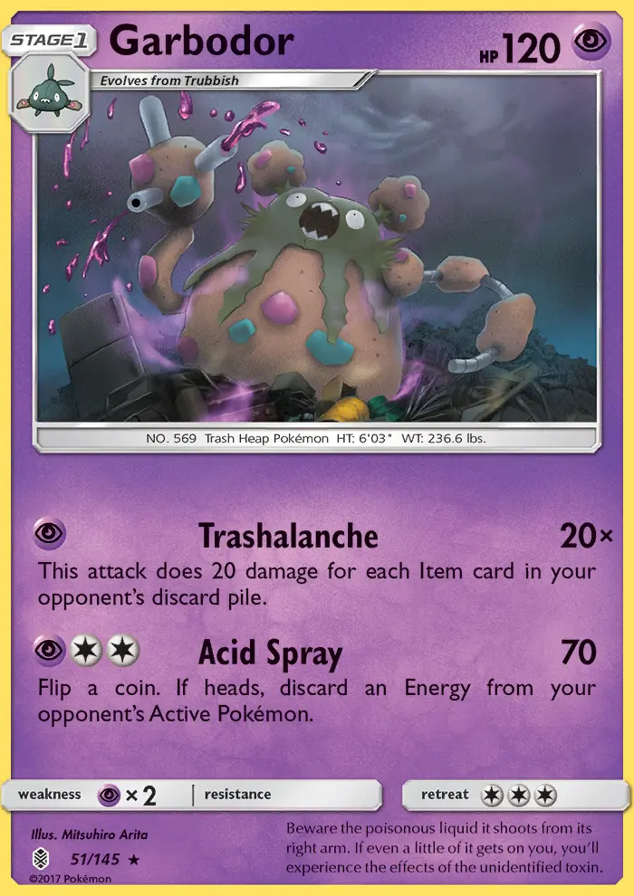 Garbodor 51a — Guardians Rising 51a, Holofoil finish