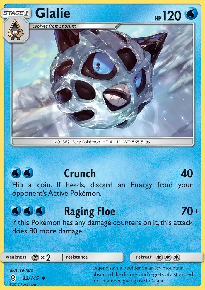 Glalie 32 card from Guardians Rising