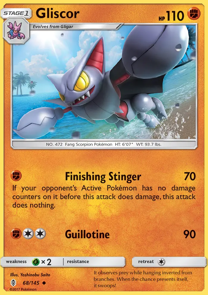 Gliscor 68 card from Guardians Rising