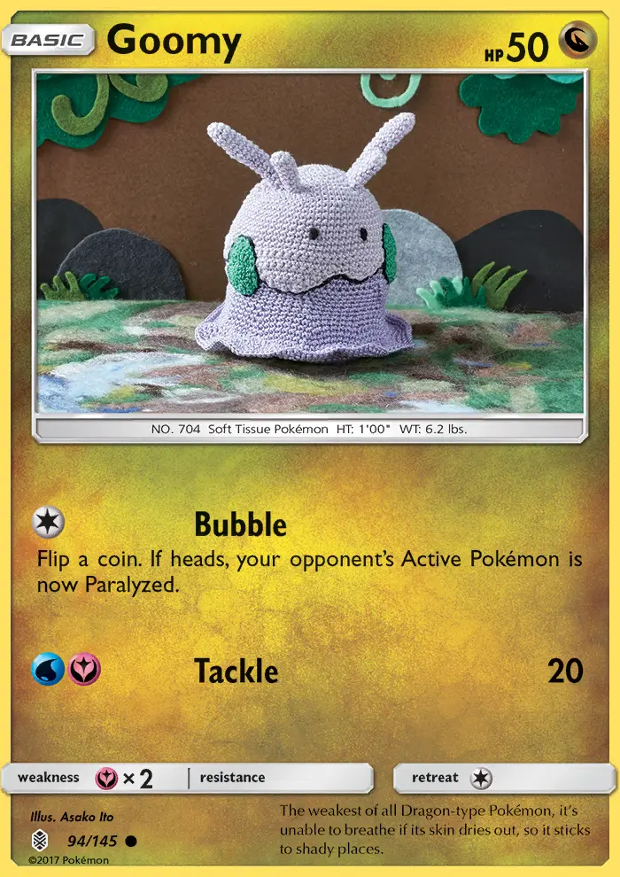 Goomy 94 card from Guardians Rising
