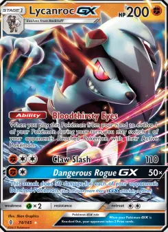 Lycanroc-GX — Guardians Rising #74