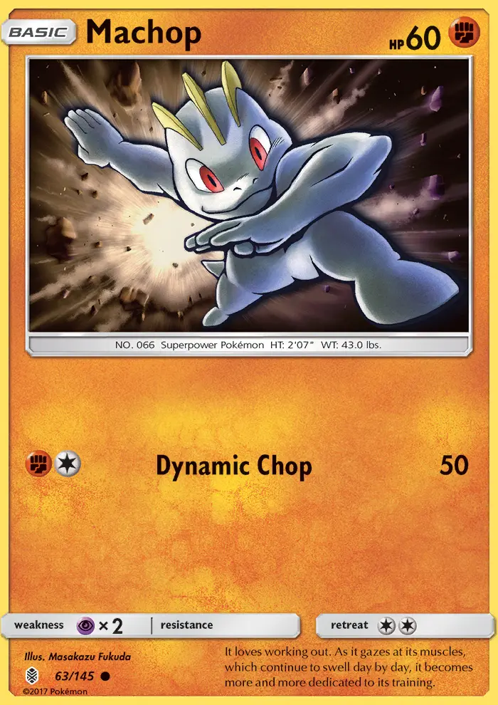 Machop 63 — Guardians Rising 63, Normal finish