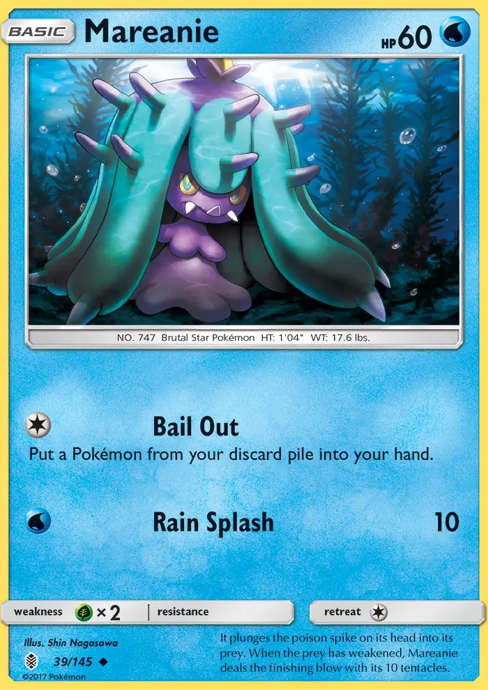 Mareanie 39 card from Guardians Rising