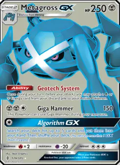 Metagross-GX 139 — Guardians Rising