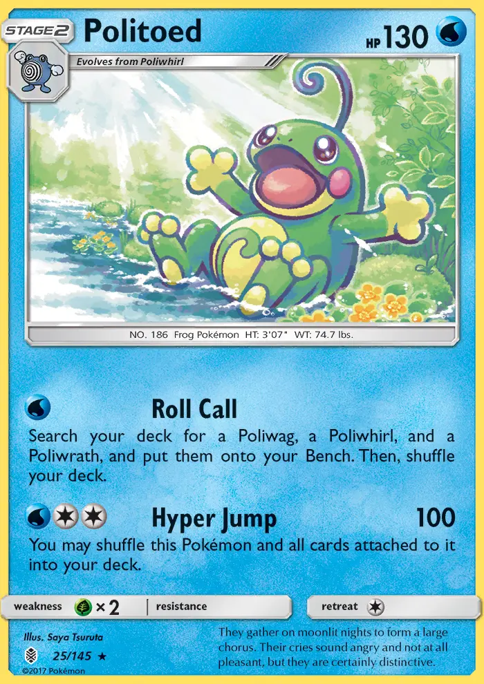 Politoed 25 card from Guardians Rising