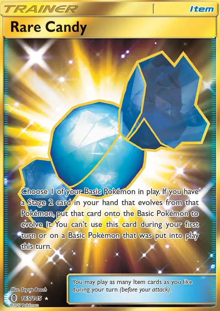 Rare Candy 165 — Guardians Rising 165, Holofoil finish