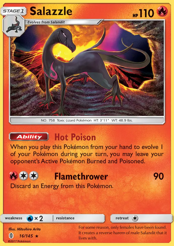Salazzle 16 card from Guardians Rising