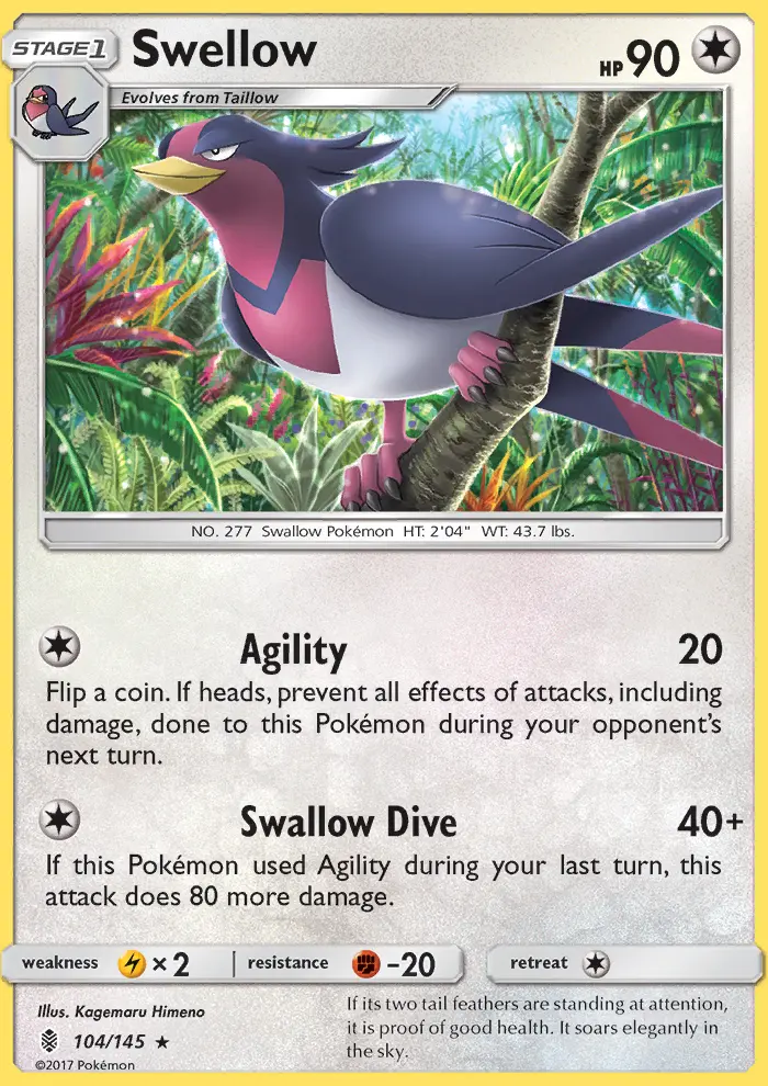 Swellow 104 — Guardians Rising 104, Normal finish