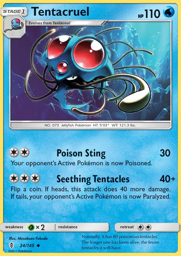 Tentacruel 24 — Guardians Rising 24, Normal finish