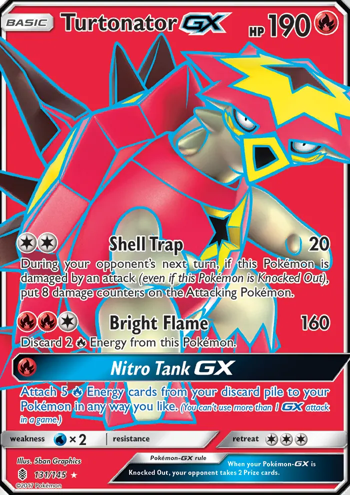 Turtonator-GX 131 — Guardians Rising 131, Holofoil finish