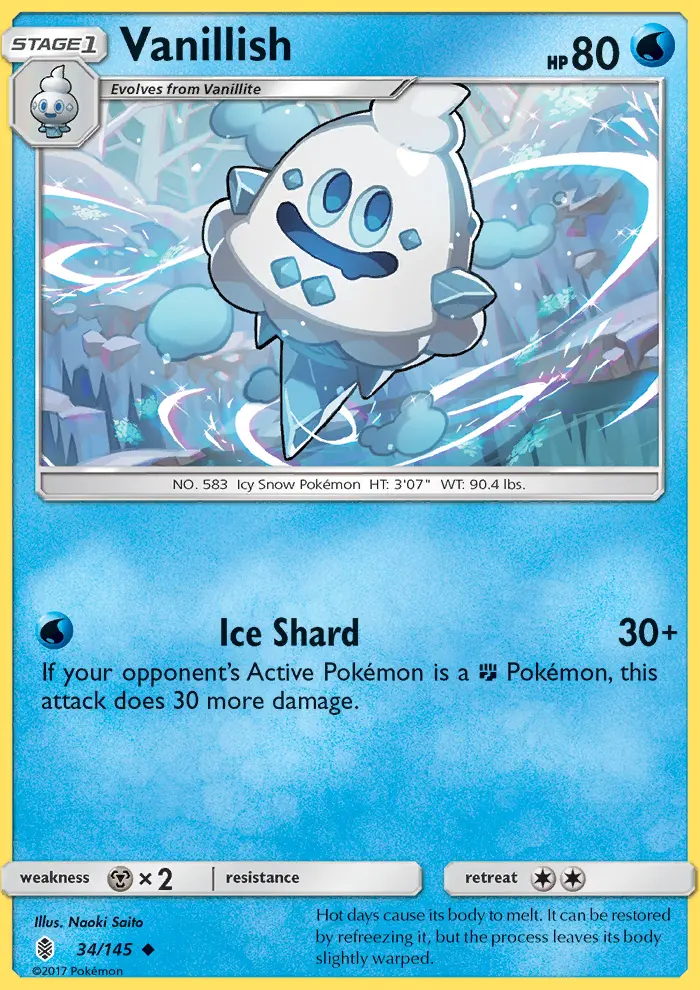 Vanillish 34 card from Guardians Rising