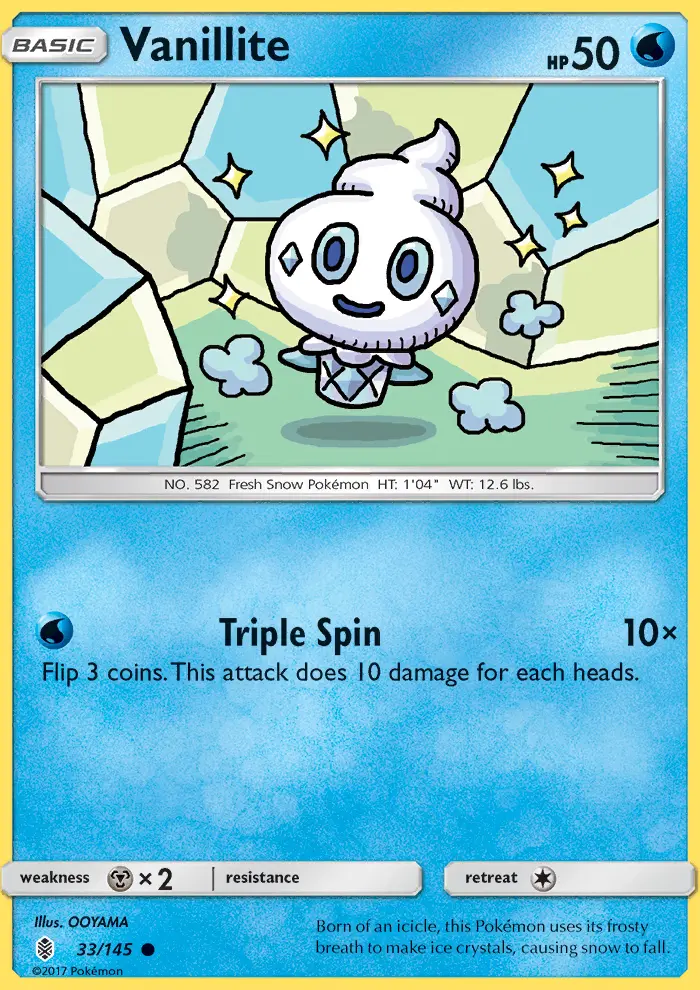Vanillite 33 card from Guardians Rising