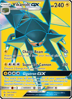 Vikavolt-GX 134 — shown as an example of the Reverse Holofoil finish