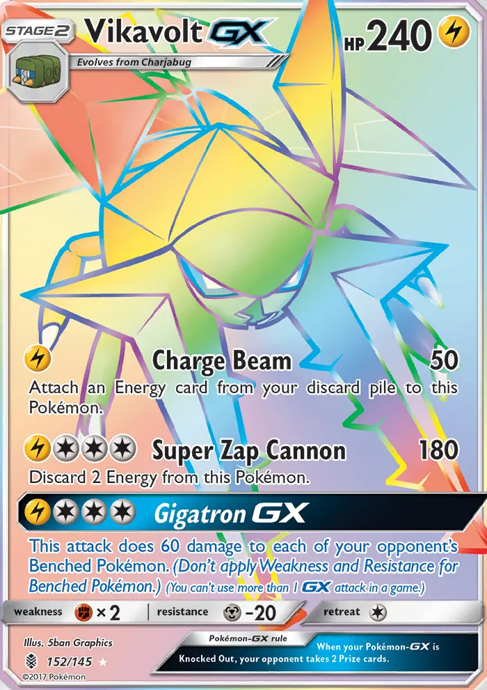 Vikavolt-GX 152 card from Guardians Rising