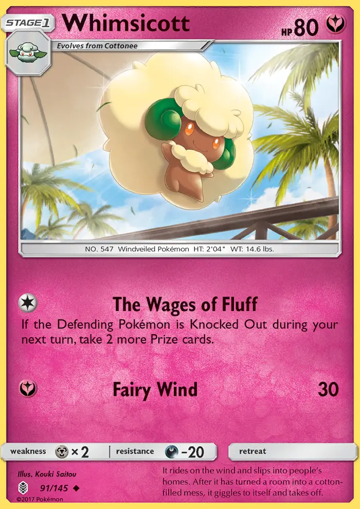 Whimsicott 91 — Guardians Rising 91, Normal finish