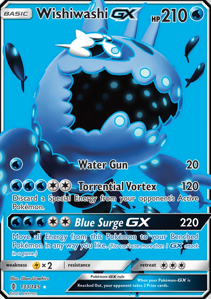 Wishiwashi-GX 133 — Guardians Rising 133, Holofoil finish