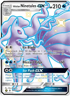 Alolan Ninetales-GX SV53 — Hidden Fates Shiny Vault