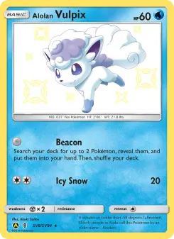 Alolan Vulpix — Hidden Fates Shiny Vault #SV8
