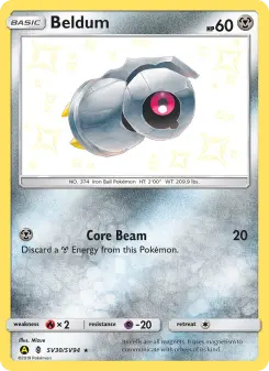 Beldum — Hidden Fates Shiny Vault #SV30
