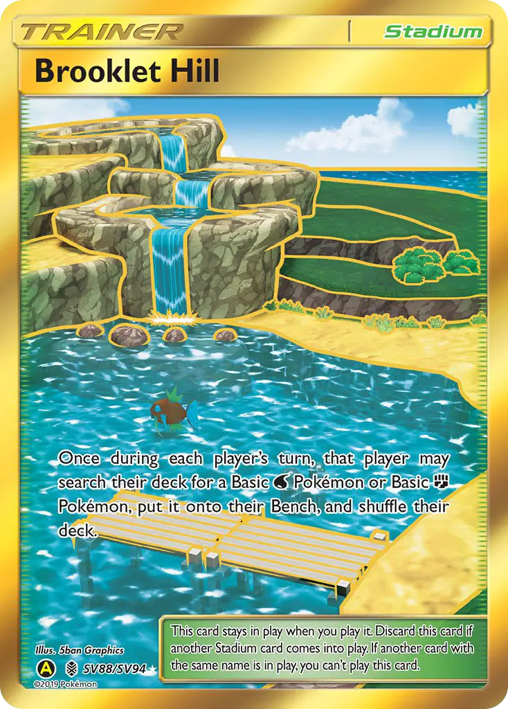 Brooklet Hill SV88 — Hidden Fates Shiny Vault SV88, Holofoil finish
