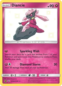 Diancie — Hidden Fates Shiny Vault #SV36