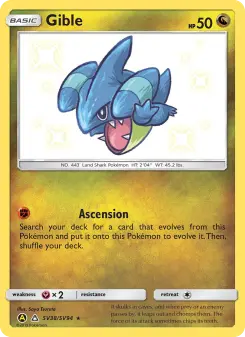 Gible — Hidden Fates Shiny Vault #SV38