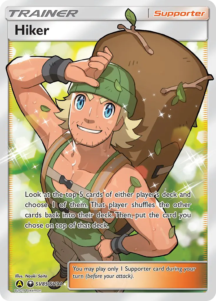 Hiker SV85 — Hidden Fates Shiny Vault SV85, Holofoil finish