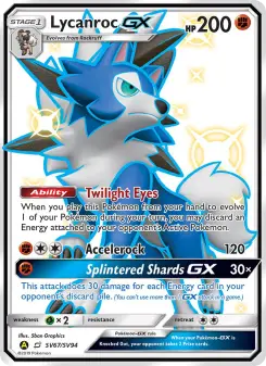 Lycanroc-GX SV67 — Hidden Fates Shiny Vault