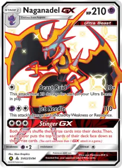 Naganadel-GX SV63 — Hidden Fates Shiny Vault