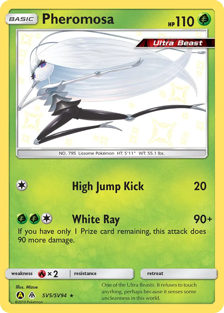 Pheromosa SV5 — Hidden Fates Shiny Vault SV5, Holofoil finish
