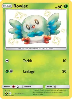 Rowlet — Hidden Fates Shiny Vault SV2