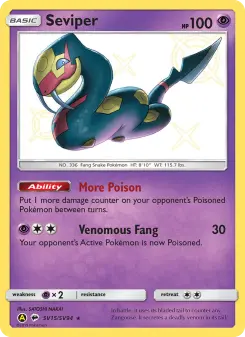 Seviper SV15 — shown as an example of the Reverse Holofoil finish