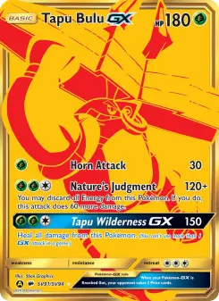 Tapu Bulu-GX SV91 — Hidden Fates Shiny Vault