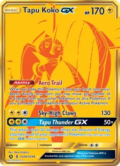 Tapu Koko-GX SV93 — Hidden Fates Shiny Vault