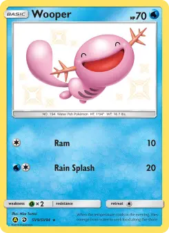 Wooper — Hidden Fates Shiny Vault #SV9