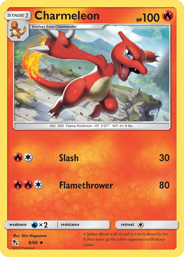 Charmeleon 8 — Hidden Fates 8, Normal finish