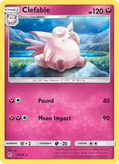 Clefable — Hidden Fates #40