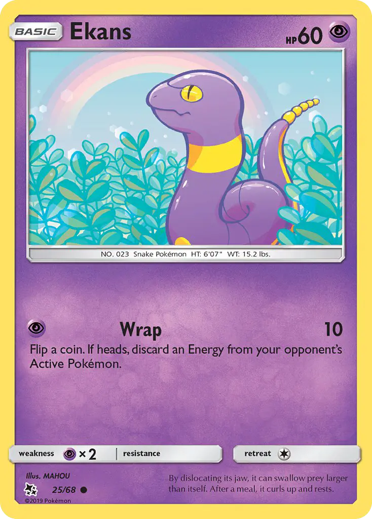 Ekans 25 card from Hidden Fates