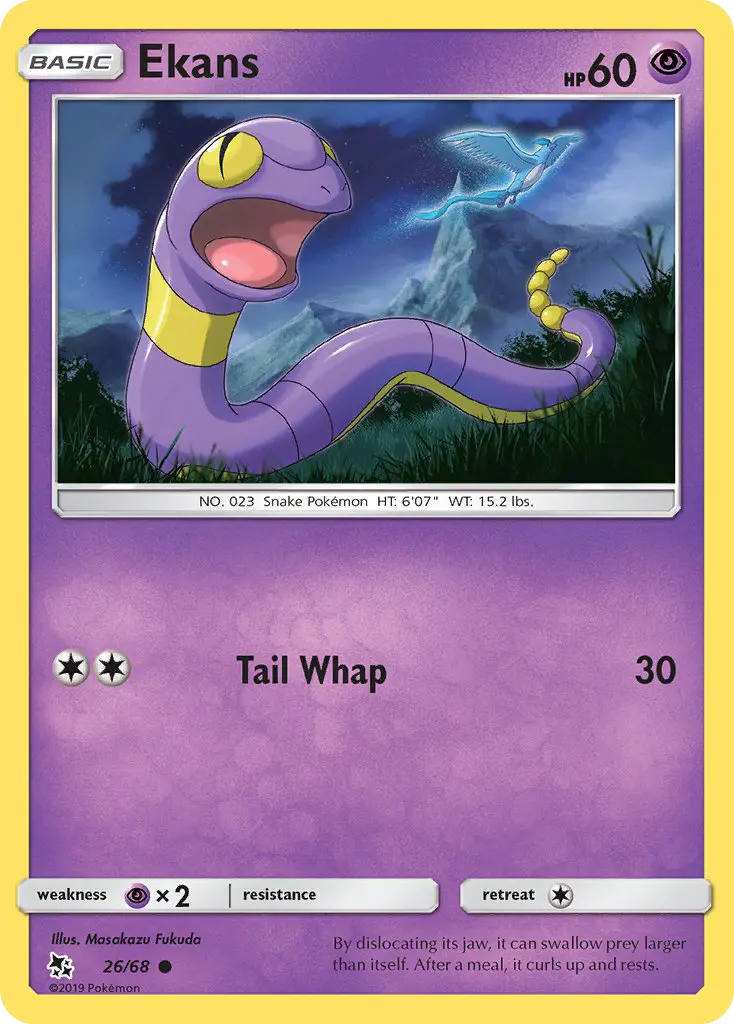Ekans 26 card from Hidden Fates